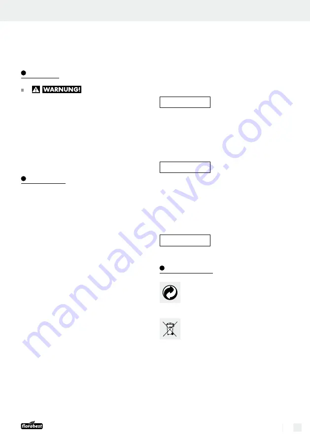 FLORABEST 109793 Operation And Safety Notes Download Page 45