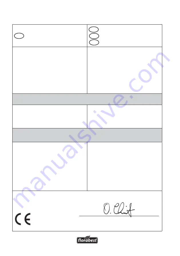 FLORABEST 72313 Translation Of Original Operation Manual Download Page 52