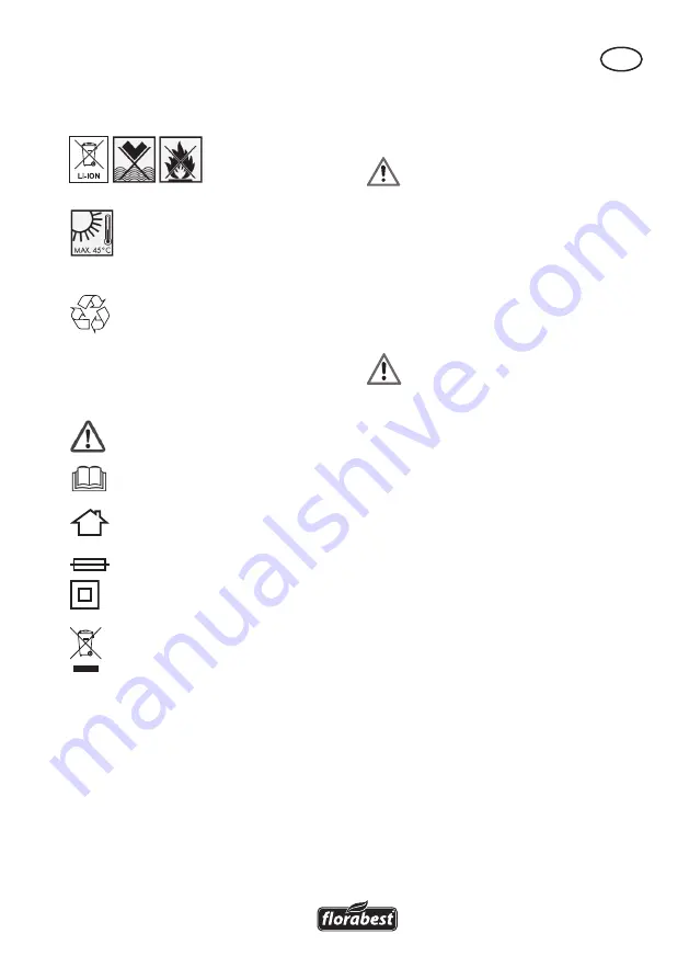 FLORABEST FAHE 18 A1 Translation Of Original Operation Manual Download Page 9