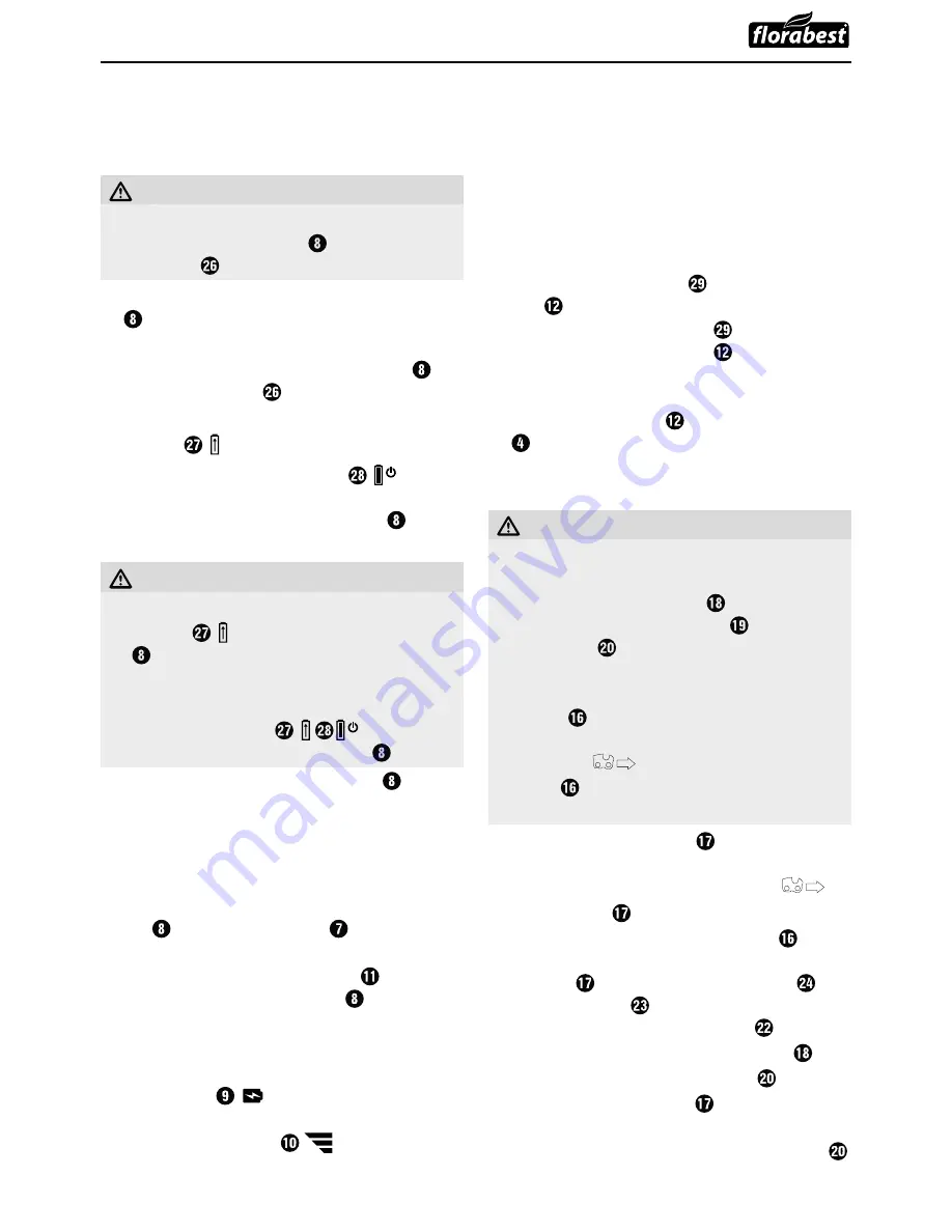 FLORABEST FAHE 20-Li B2 Instruction Manual Download Page 32