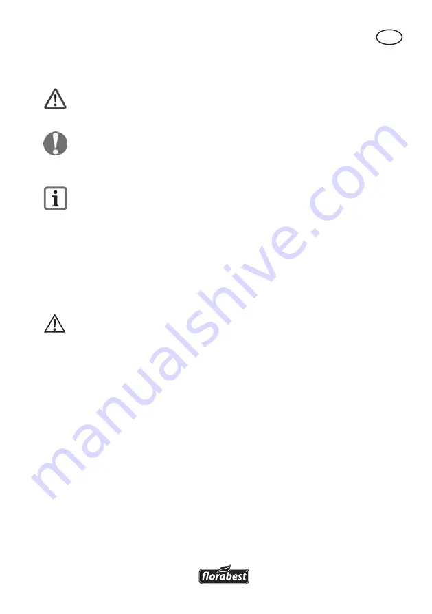 FLORABEST FBM 190 A1 Translation Of Original Operation Manual Download Page 7