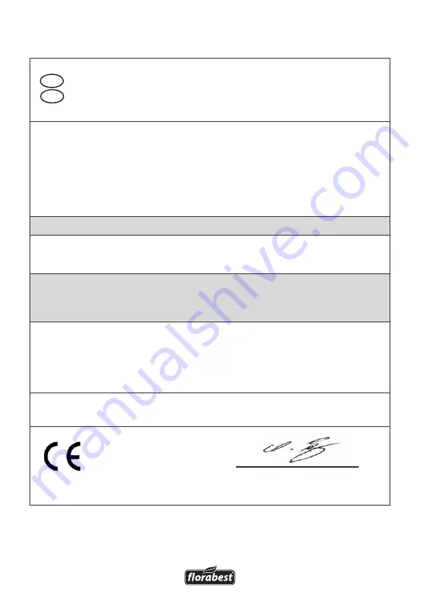 FLORABEST FLS 3000 B2 Translation Of The Original Instructions Download Page 126