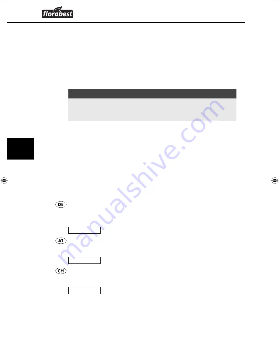 FLORABEST FRG 45 A1 Assembly And Operating Instructions Manual Download Page 74