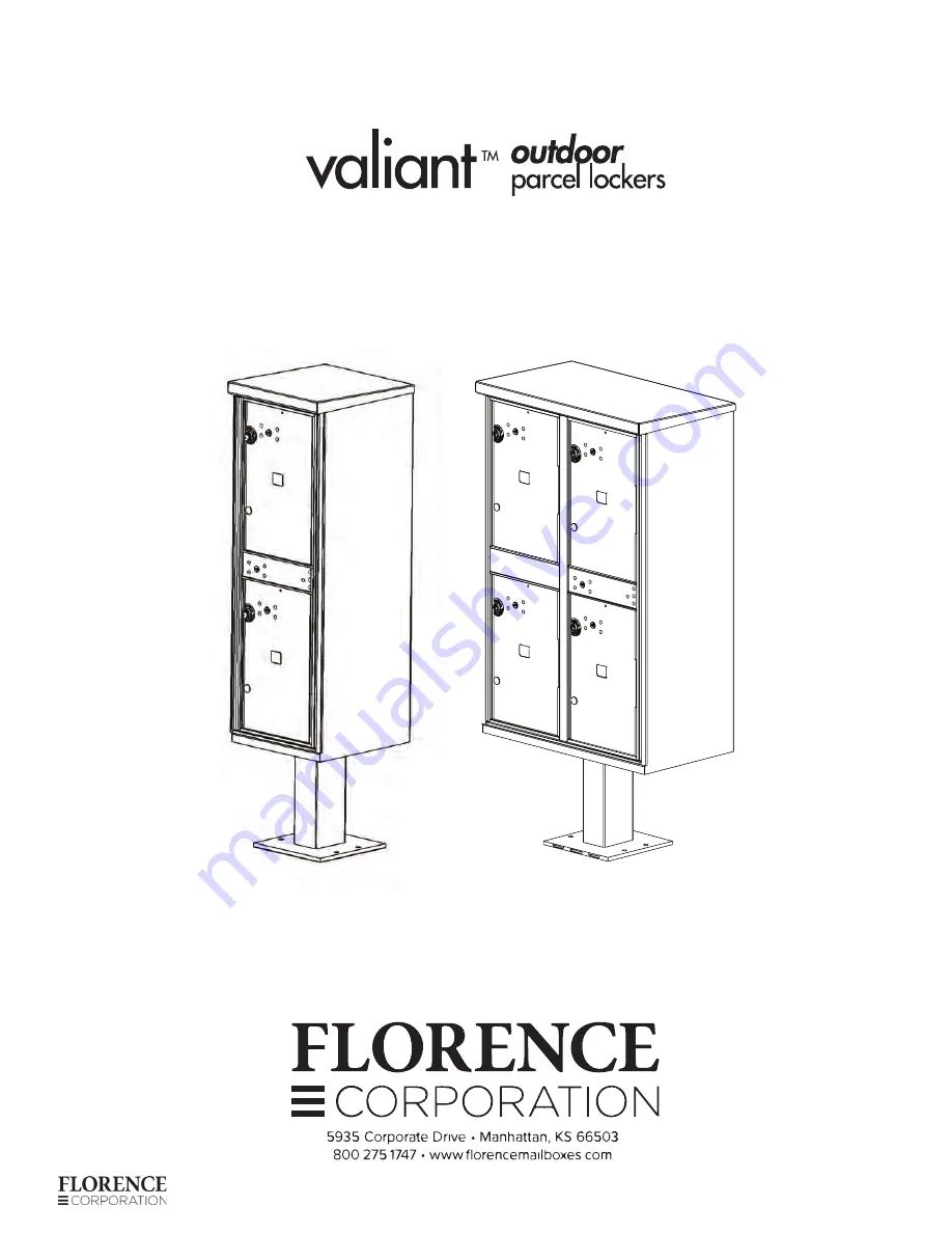 Florence Valiant 1590 Series Installation Manual Download Page 1