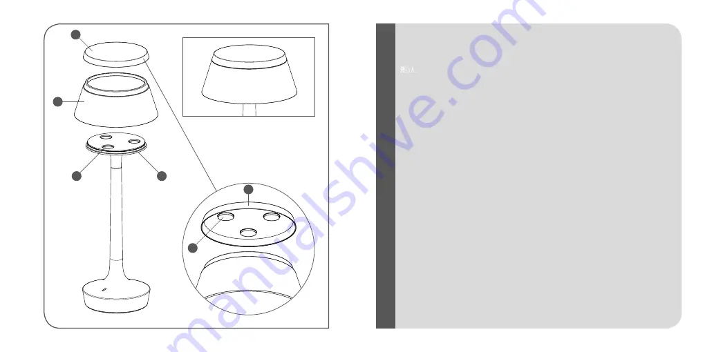 FLOS BON JOUR UNPLUGGED OPTIC Instruction For Correct Installation And Use Download Page 6