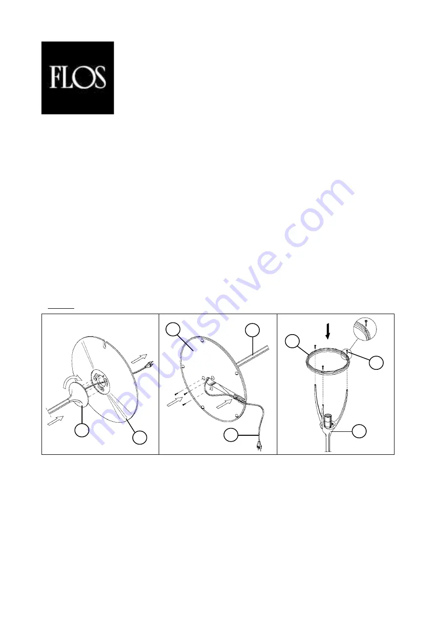 FLOS ROMEO MOON/SOFT F Instruction For Correct Installation And Use Download Page 1