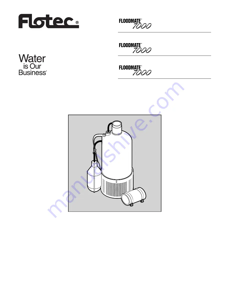 Flotec Floodmate 7000 Скачать руководство пользователя страница 1