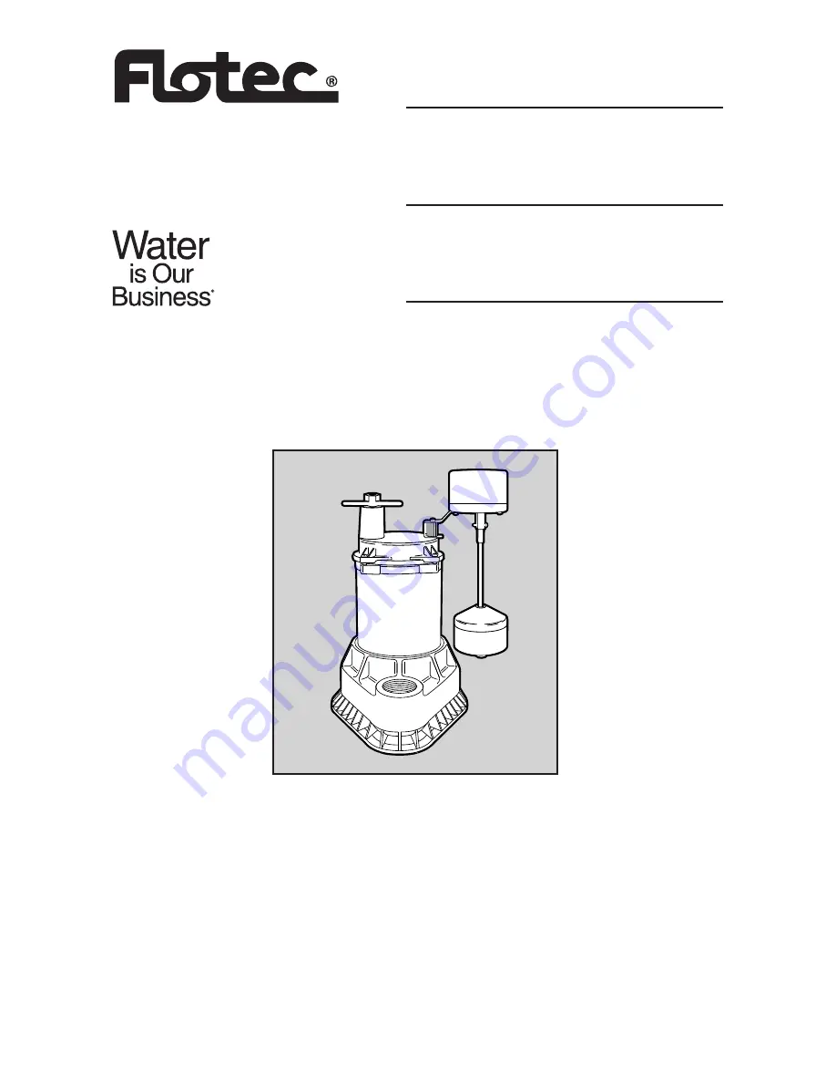 Flotec FPSC2150A Скачать руководство пользователя страница 1