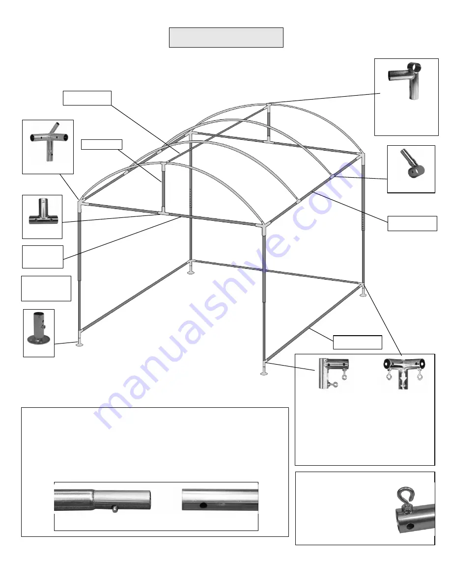 Flourish TRIMLINE CANOPY 10' x 10' Instructions For Assembly Download Page 2