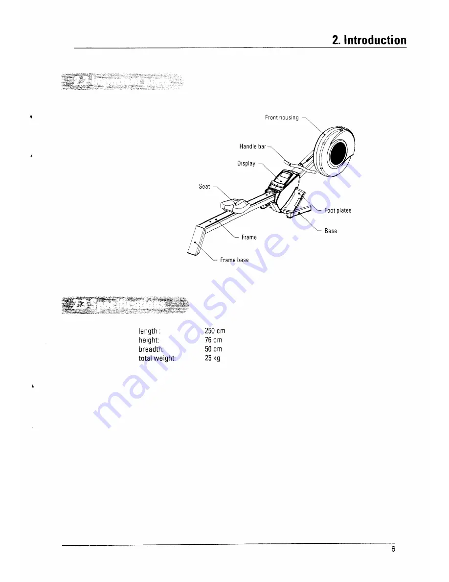 Flow Fitness Transit XT800 Air Rower Скачать руководство пользователя страница 6