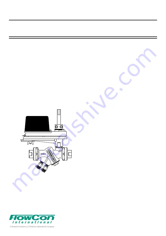 FlowCon ABM Installation And Operation Instruction Manual Download Page 1