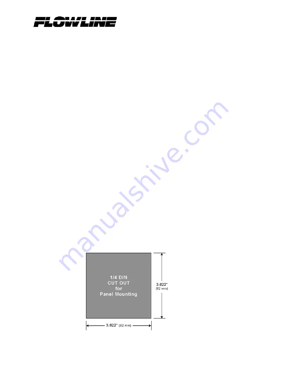 FlowLine Commander LI90 Series User Manual Download Page 9