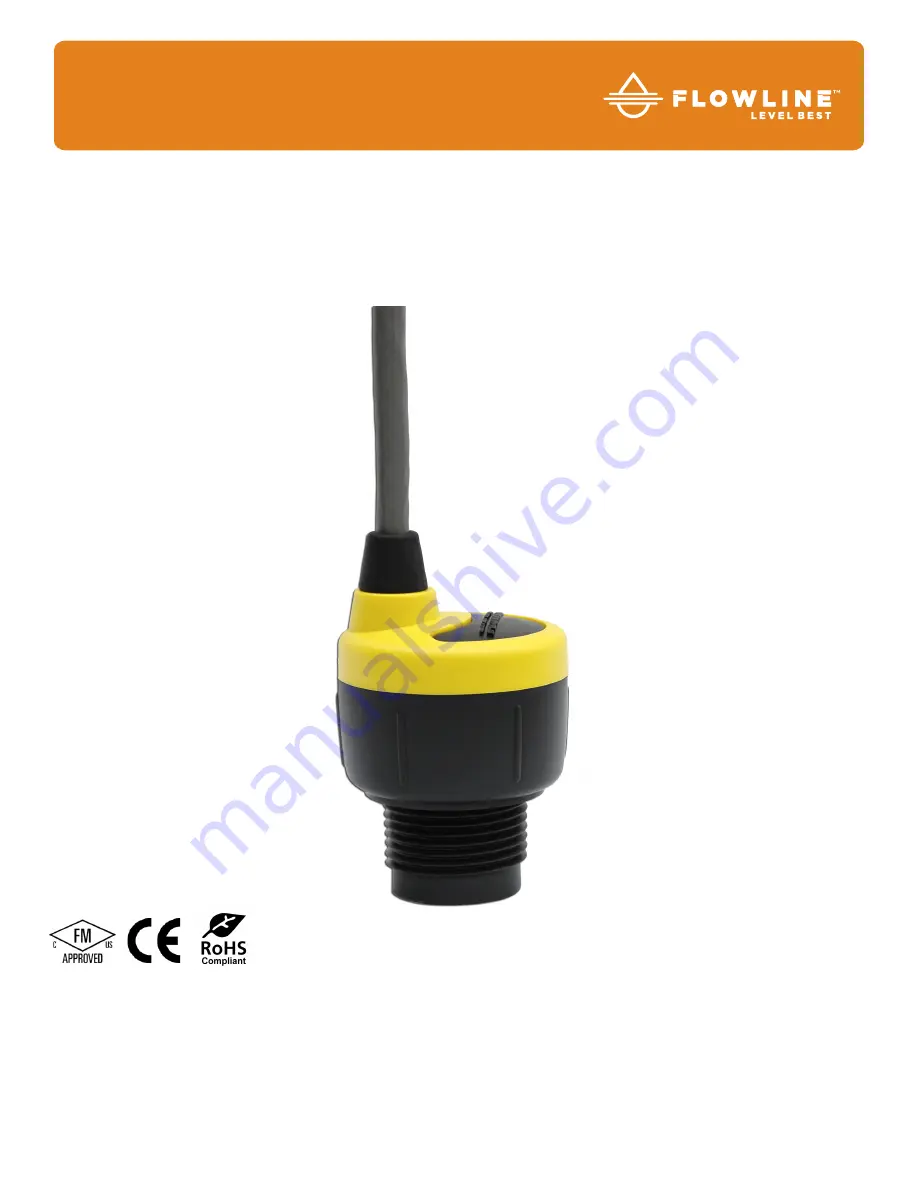 FlowLine EchoPod DL10 Series Quick Start Manual Download Page 1