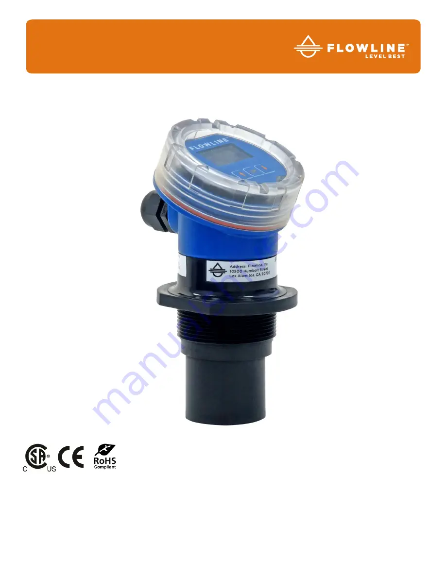 FlowLine EchoPod UG06 Series Quick Start Manual Download Page 1