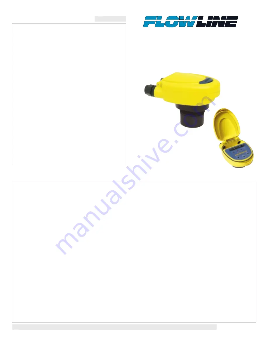 FlowLine EchoSwitch LU71 Owner'S Manual Download Page 1