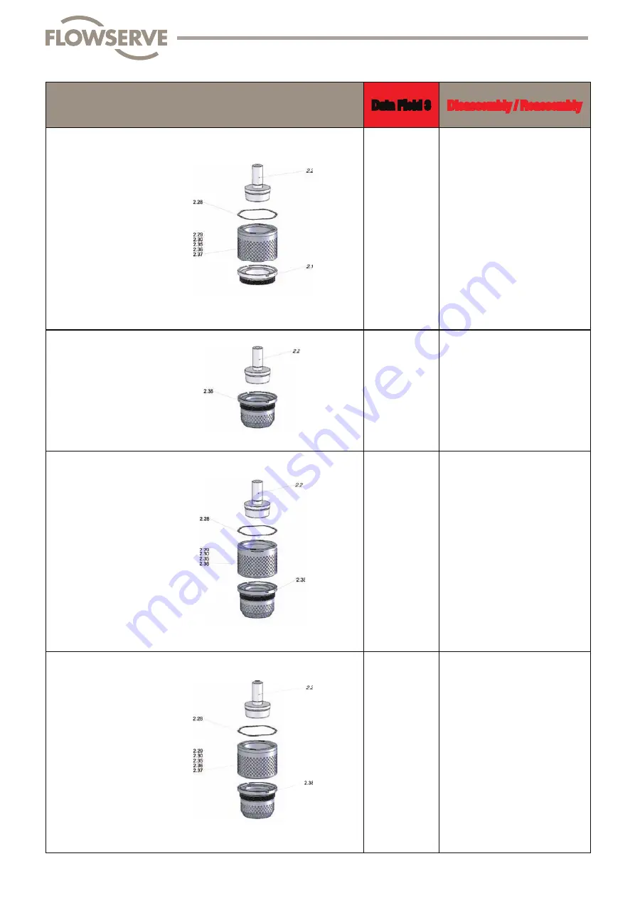 Flowserve FlowTop V726 Disassembly/Reassembly Instructions Download Page 31