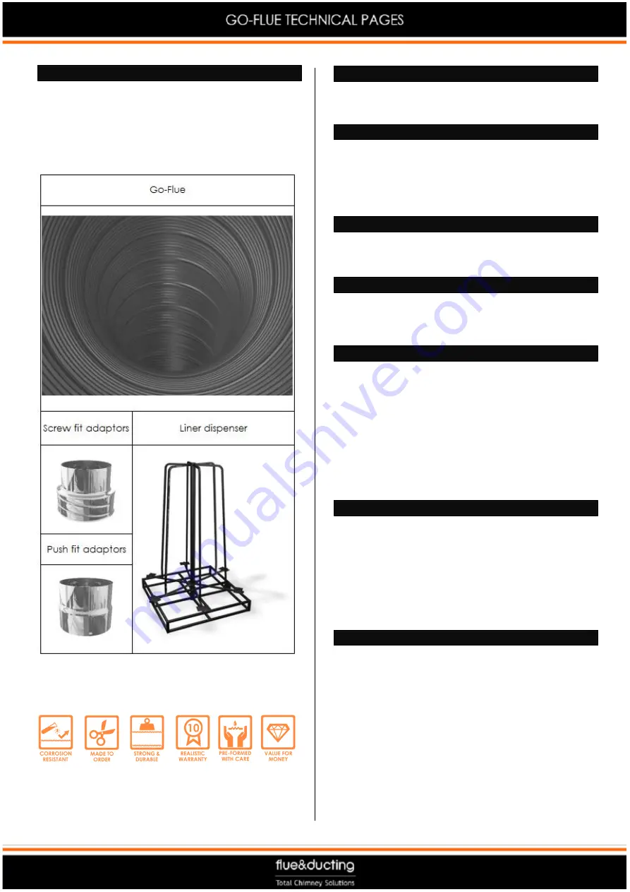 Flue & Ducting GO-FLUE Скачать руководство пользователя страница 2