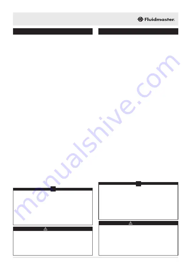 Fluidmaster FILL 747 3/8 Instructions Manual Download Page 3