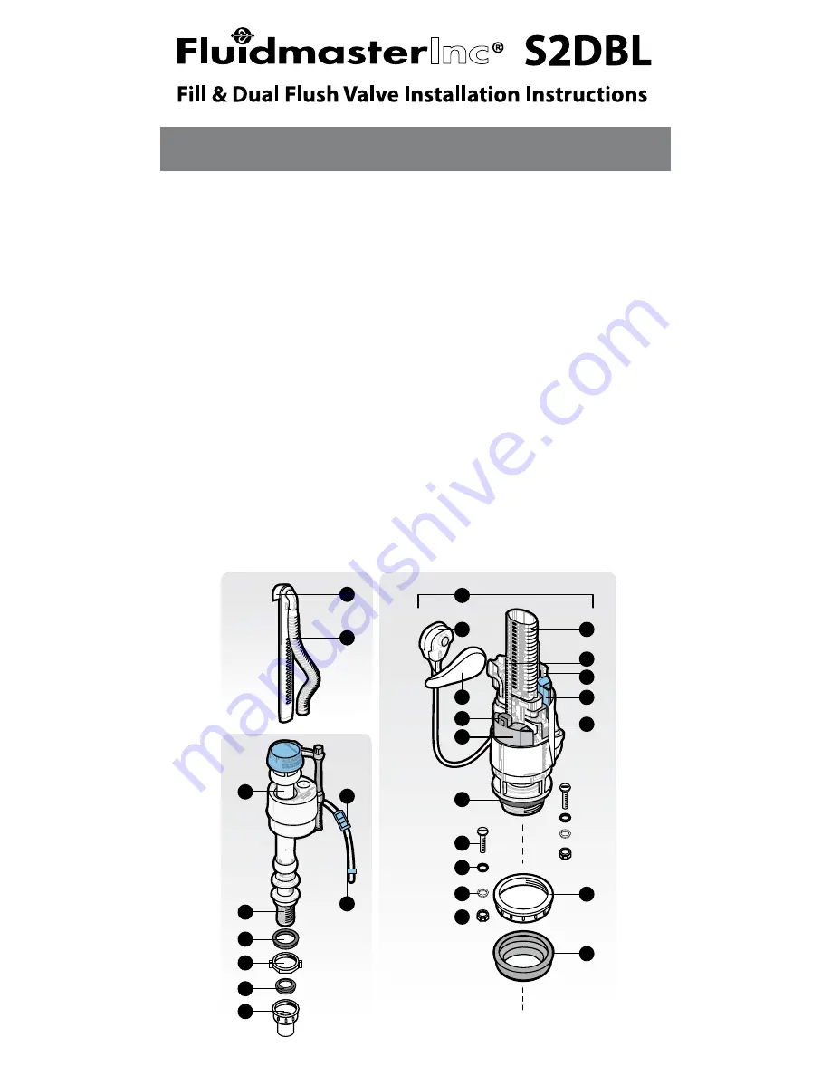 Fluidmaster S2DBL Installation Instruction Download Page 1