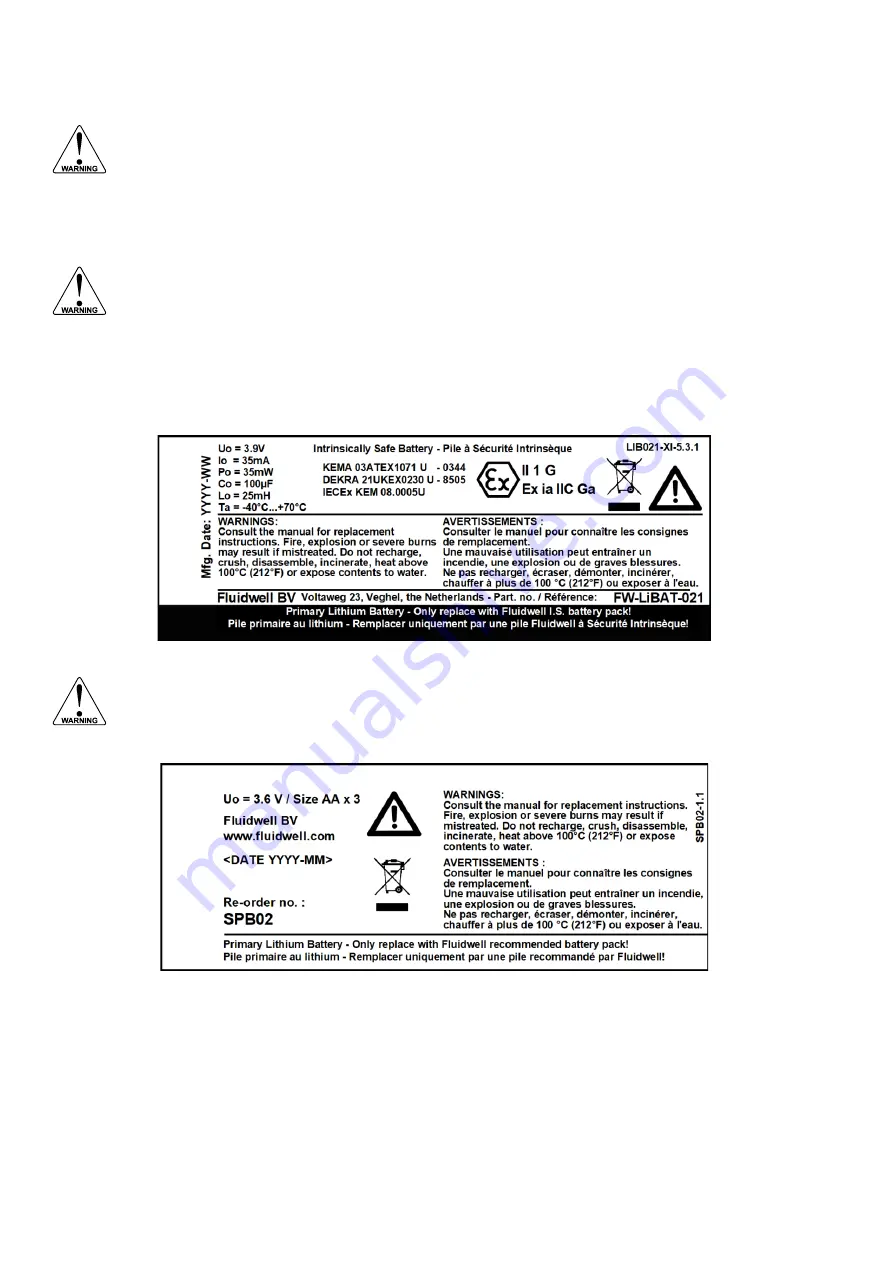 Fluidwell F011-P Manual Download Page 42