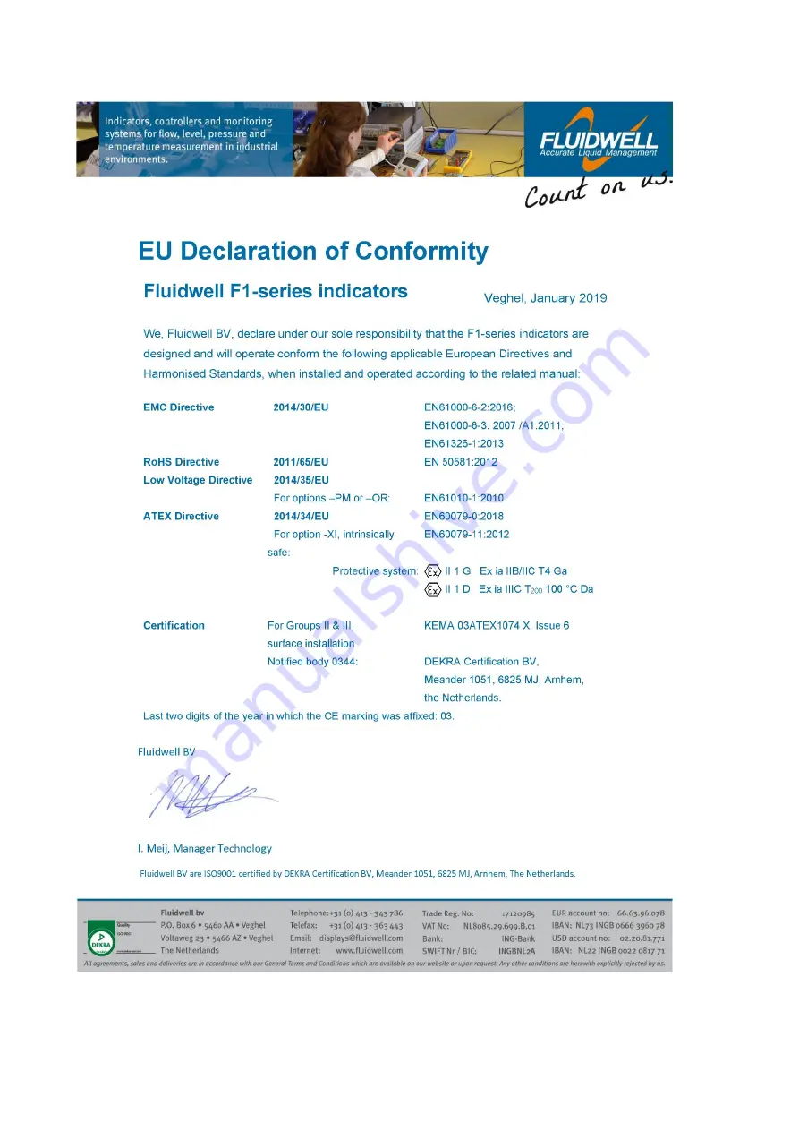 Fluidwell F112-P Скачать руководство пользователя страница 48