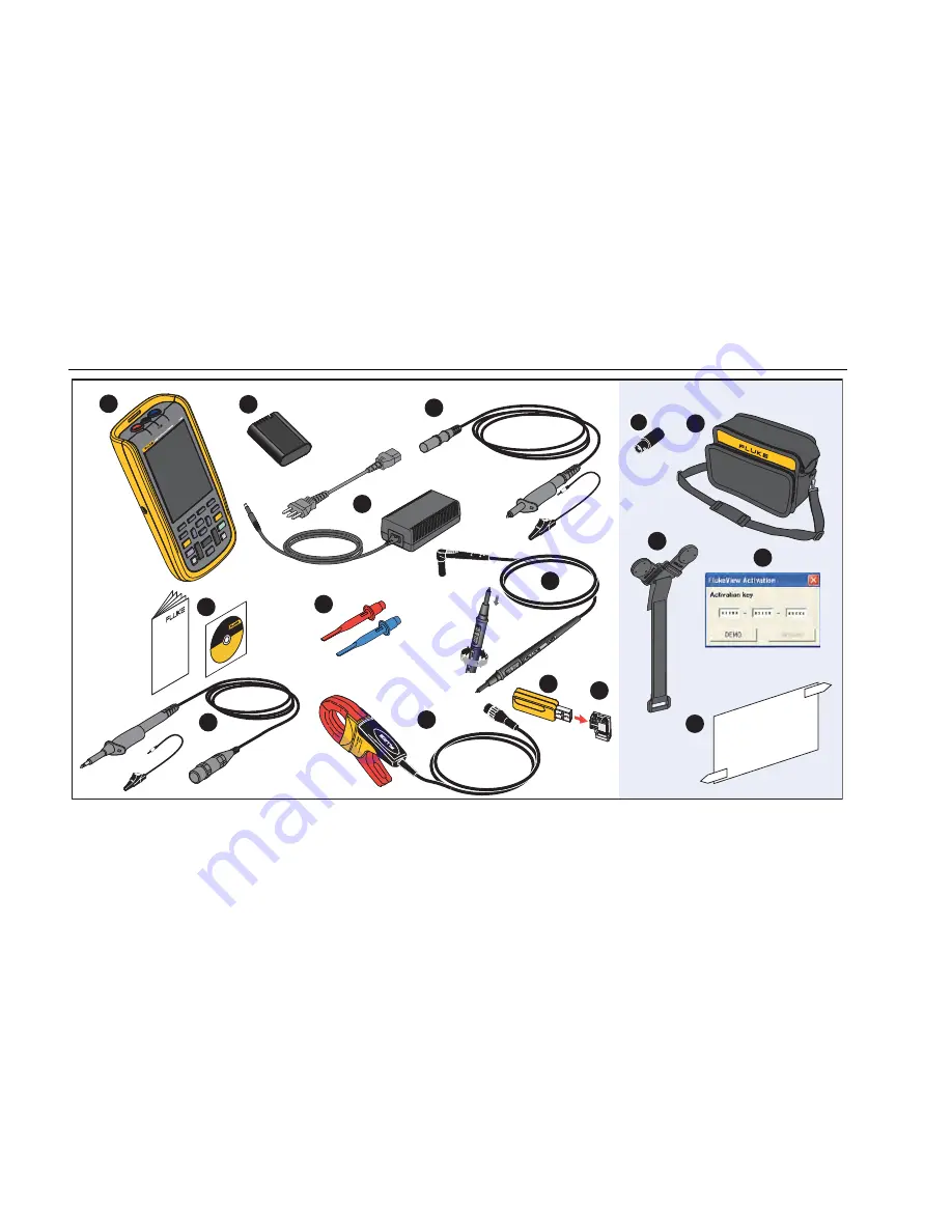 Fluke 123B/NA Скачать руководство пользователя страница 14