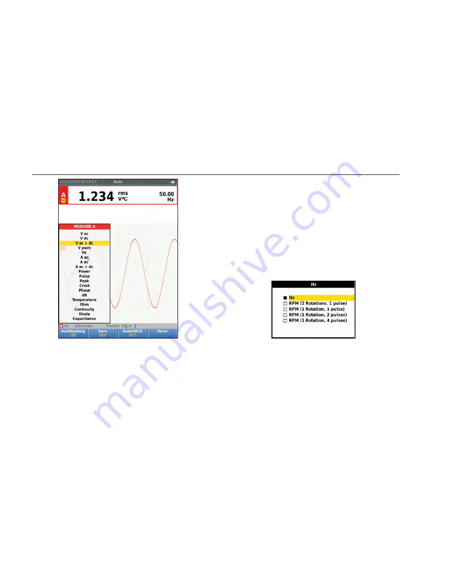 Fluke 123B/NA User Manual Download Page 28