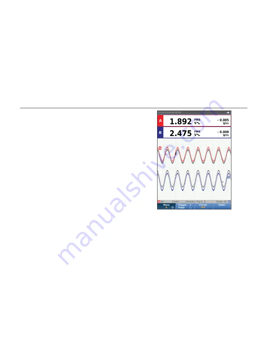 Fluke 123B/NA User Manual Download Page 66