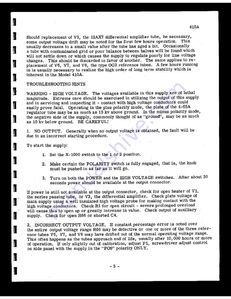 Fluke 410A User Manual Download Page 9