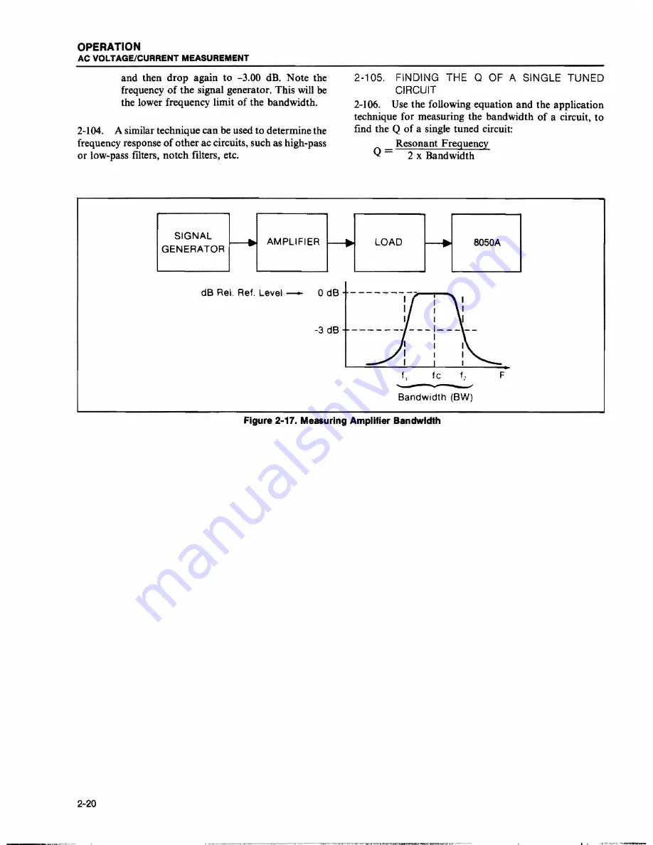 Fluke 8050A Instruction Manual Download Page 33