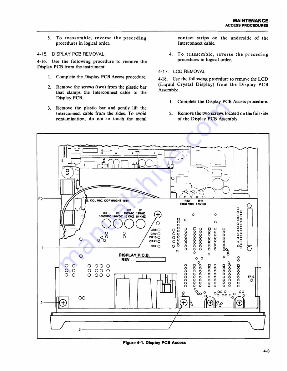 Fluke 8050A Instruction Manual Download Page 47