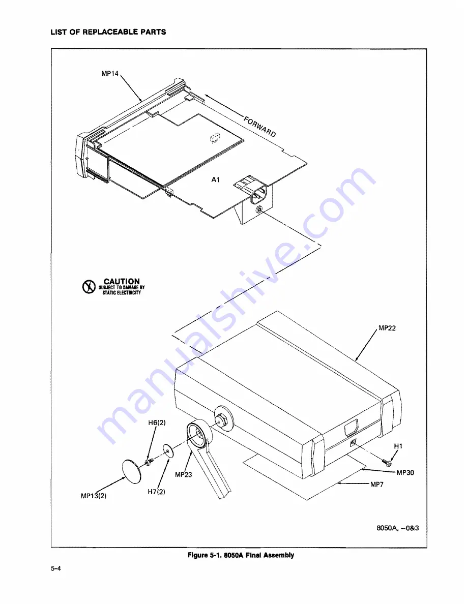 Fluke 8050A Instruction Manual Download Page 62