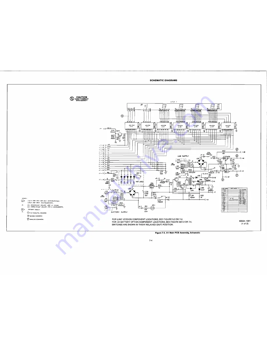 Fluke 8050A Instruction Manual Download Page 96