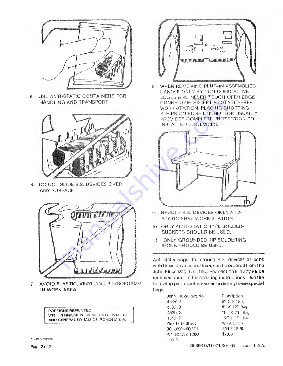 Fluke 845AR Instruction Manual Download Page 6