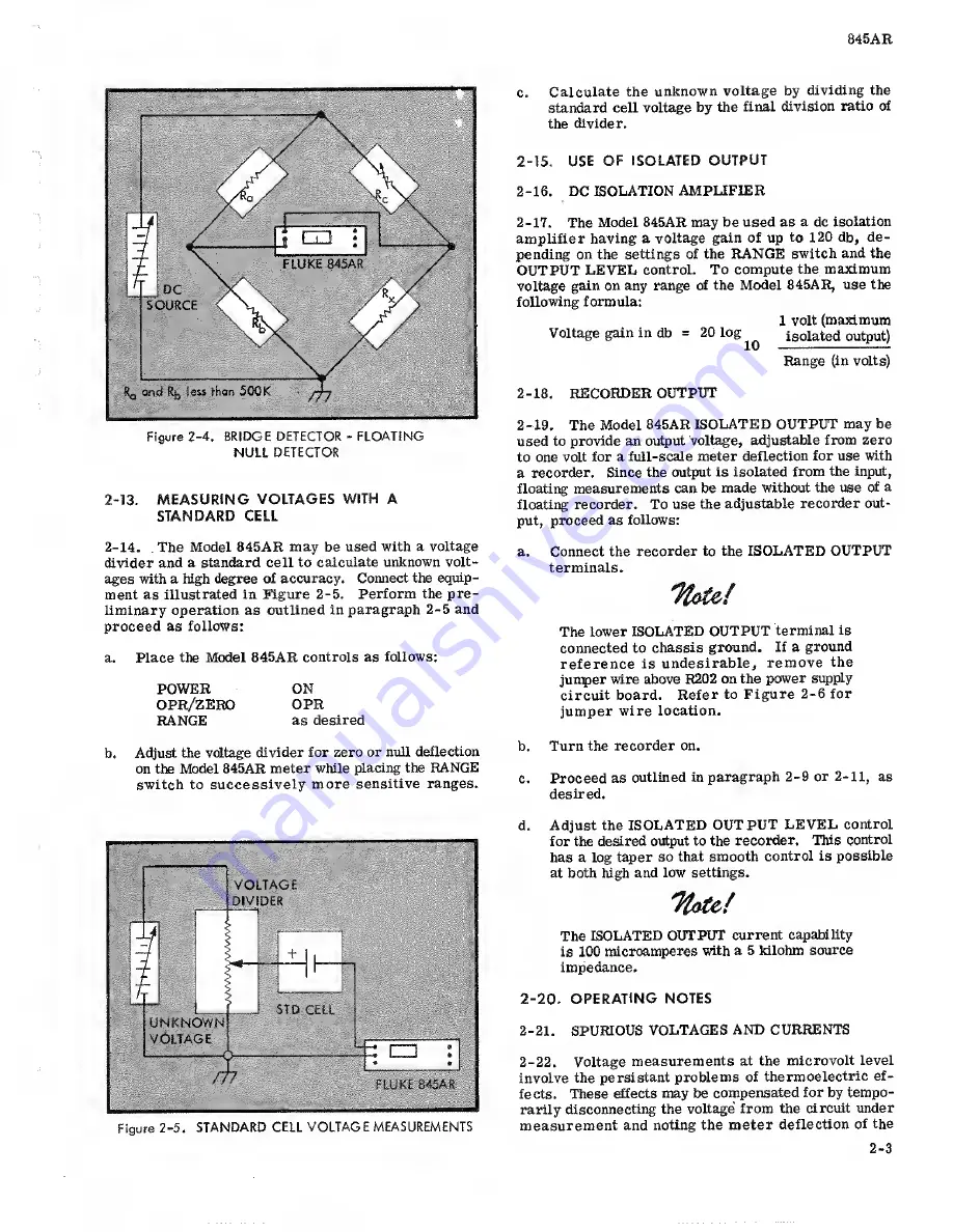 Fluke 845AR Instruction Manual Download Page 9