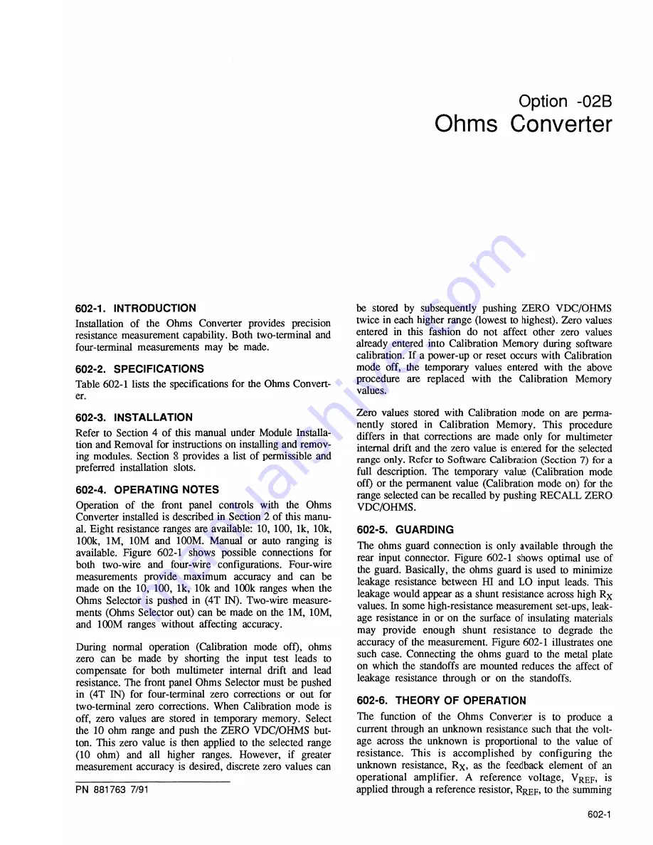 Fluke 8505A Instruction Manual Download Page 177