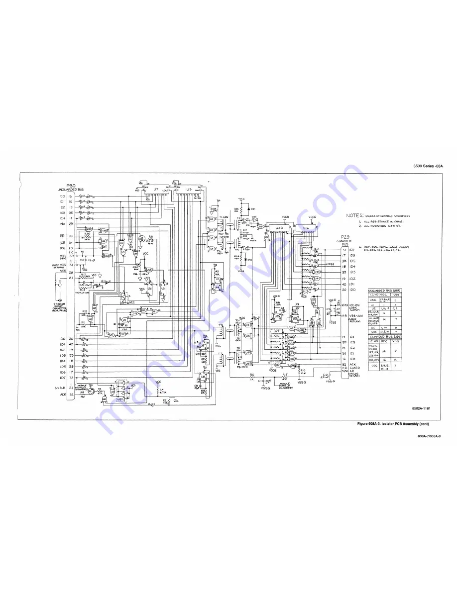 Fluke 8505A Instruction Manual Download Page 255