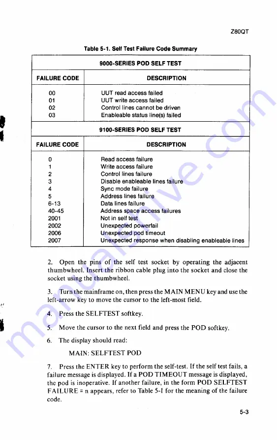 Fluke 9000A-Z80QT Instruction Manual Download Page 55