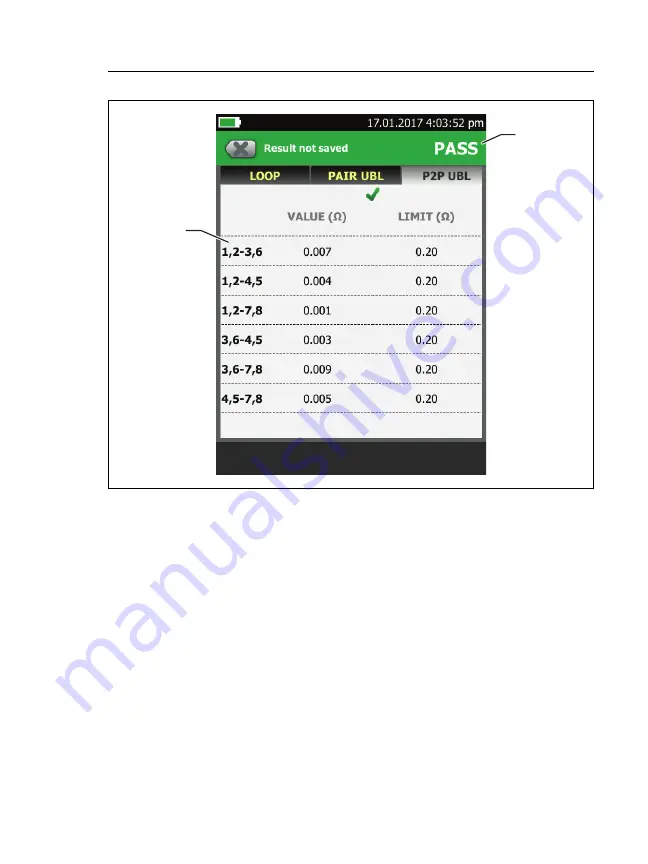 Fluke CableAnalyzer DSX-5000 Technical Reference Handbook Download Page 177