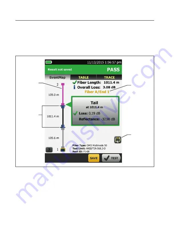 Fluke CableAnalyzer DSX-5000 Скачать руководство пользователя страница 418