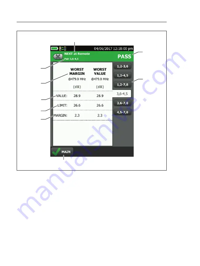 Fluke CableAnalyzer DSX-602 Скачать руководство пользователя страница 54