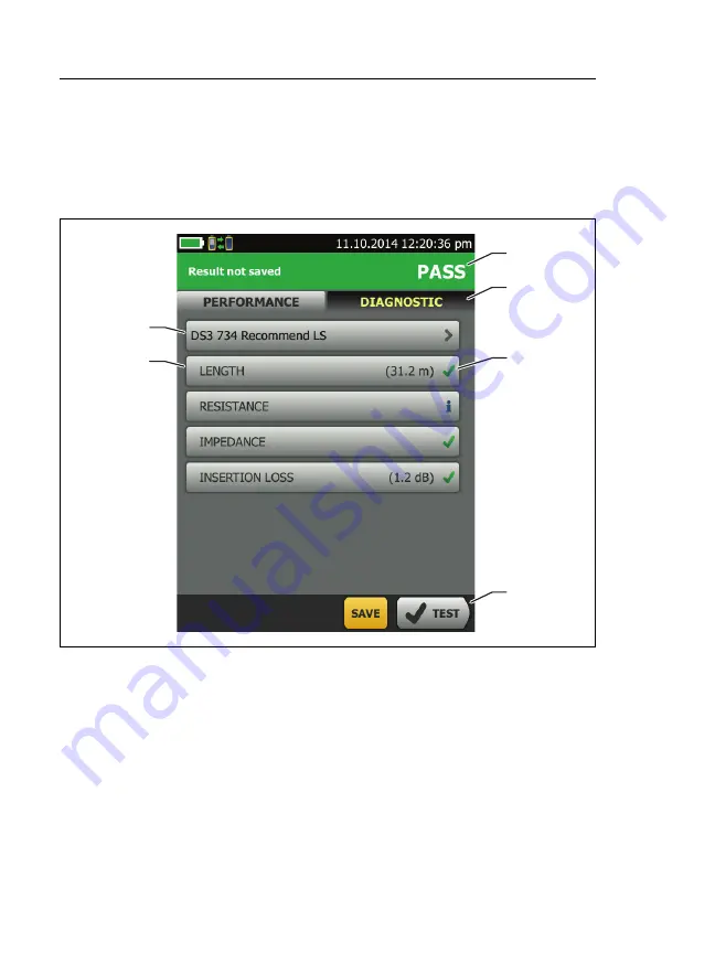 Fluke CableAnalyzer DSX-602 User Manual Download Page 68