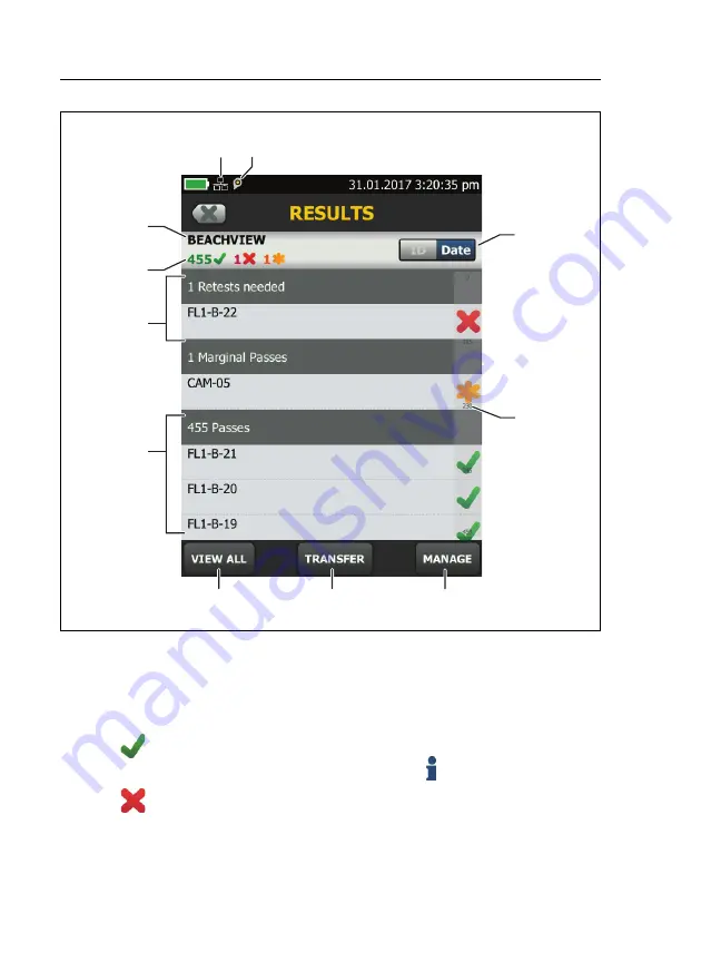 Fluke CableAnalyzer DSX-602 User Manual Download Page 76