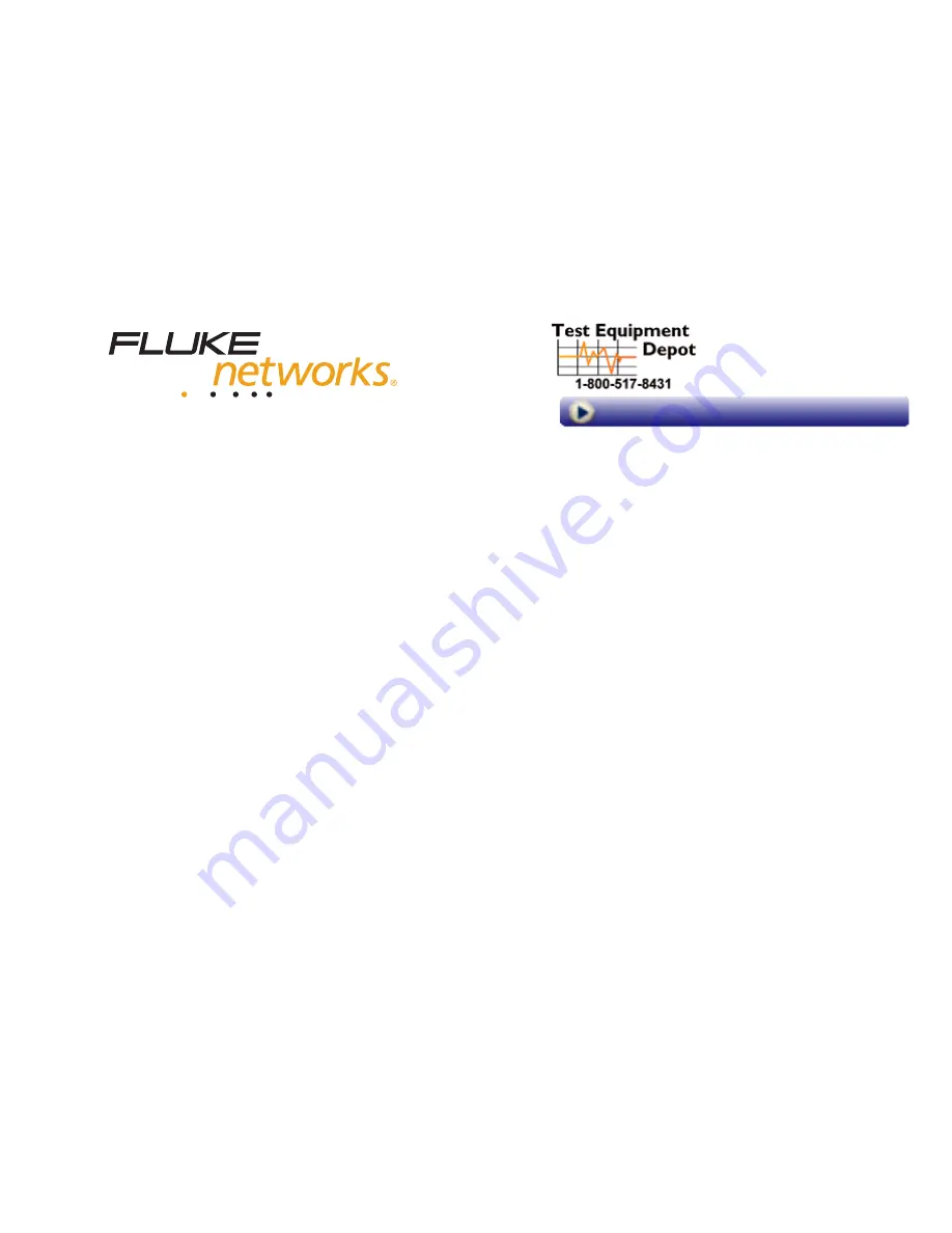 Fluke etherscope II Getting Started Manual Download Page 1