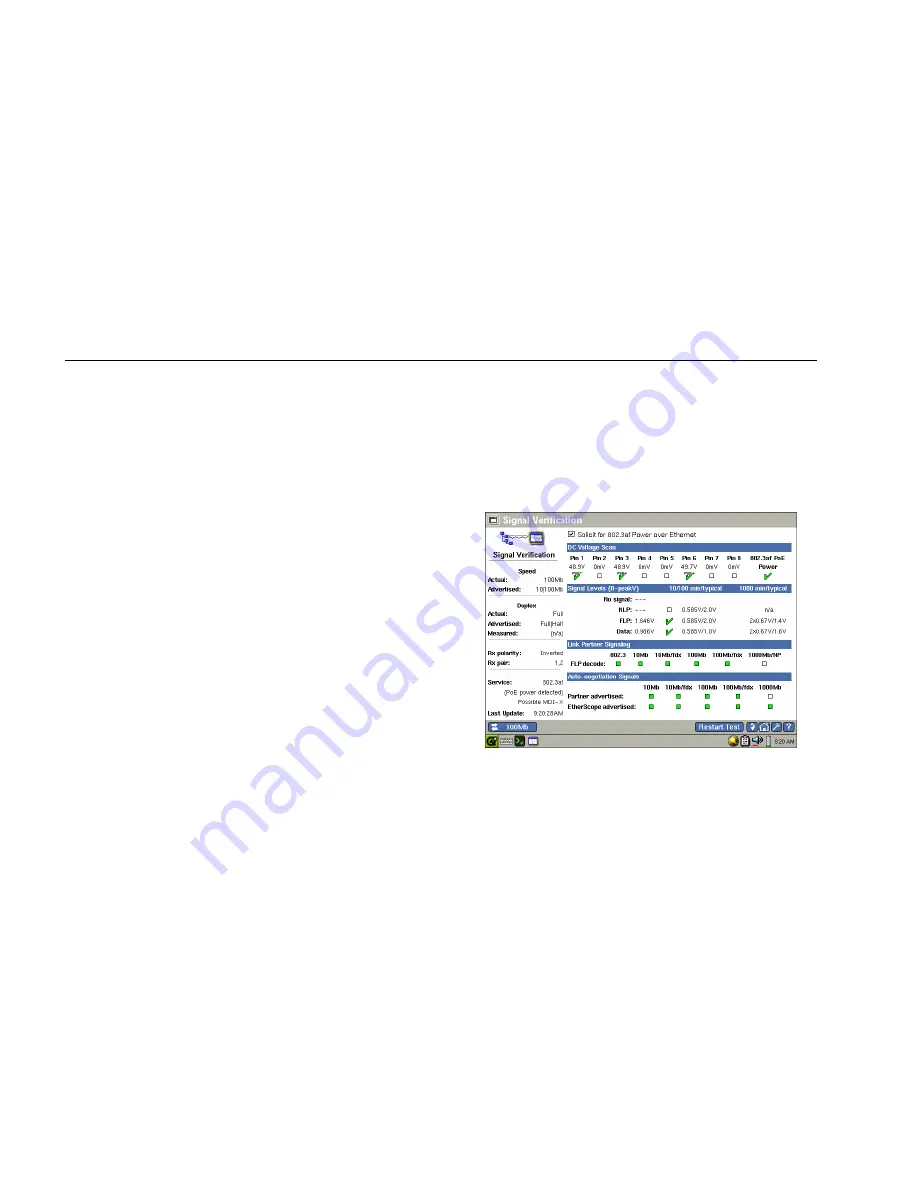 Fluke etherscope II Getting Started Manual Download Page 58