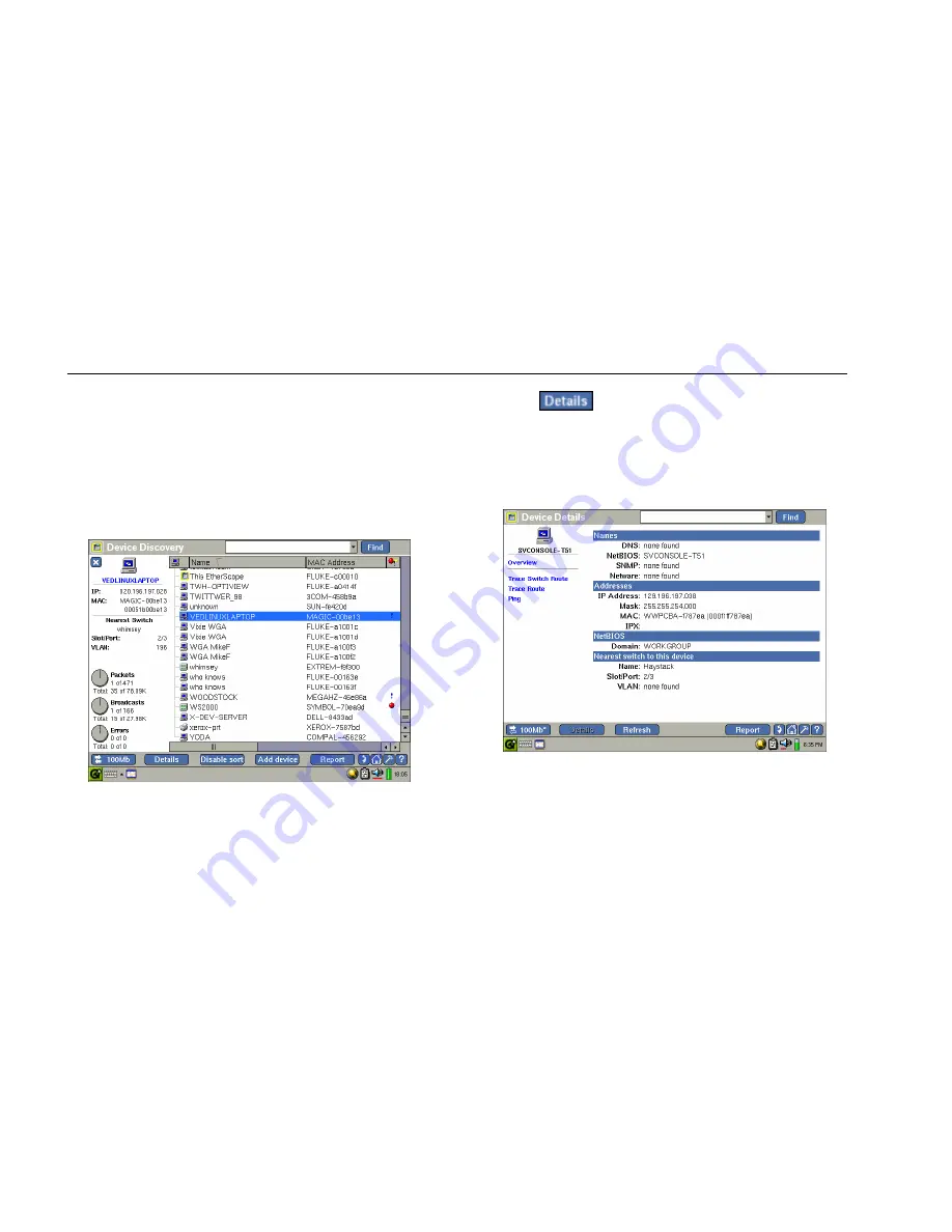 Fluke etherscope II Getting Started Manual Download Page 66