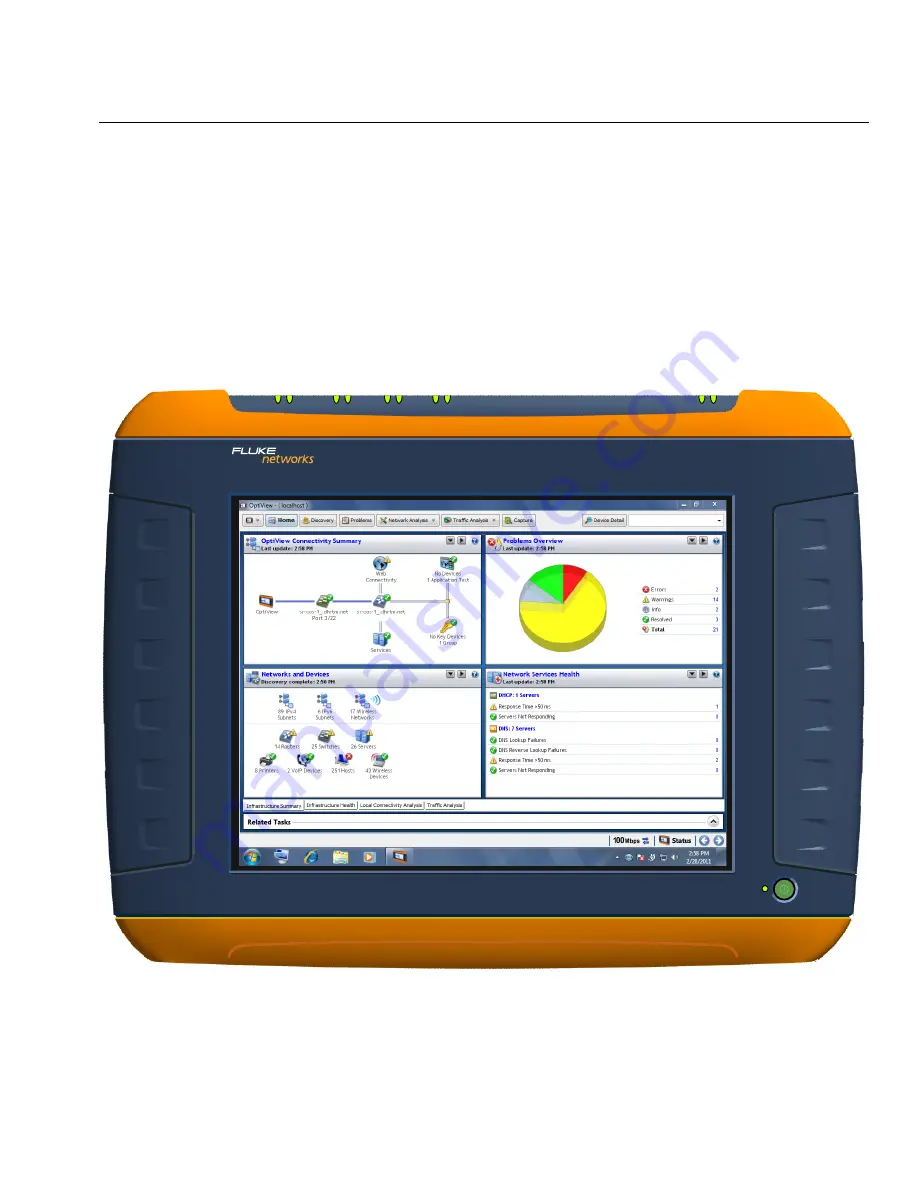 Fluke OPTIVIEW XG Getting Started Manual Download Page 7