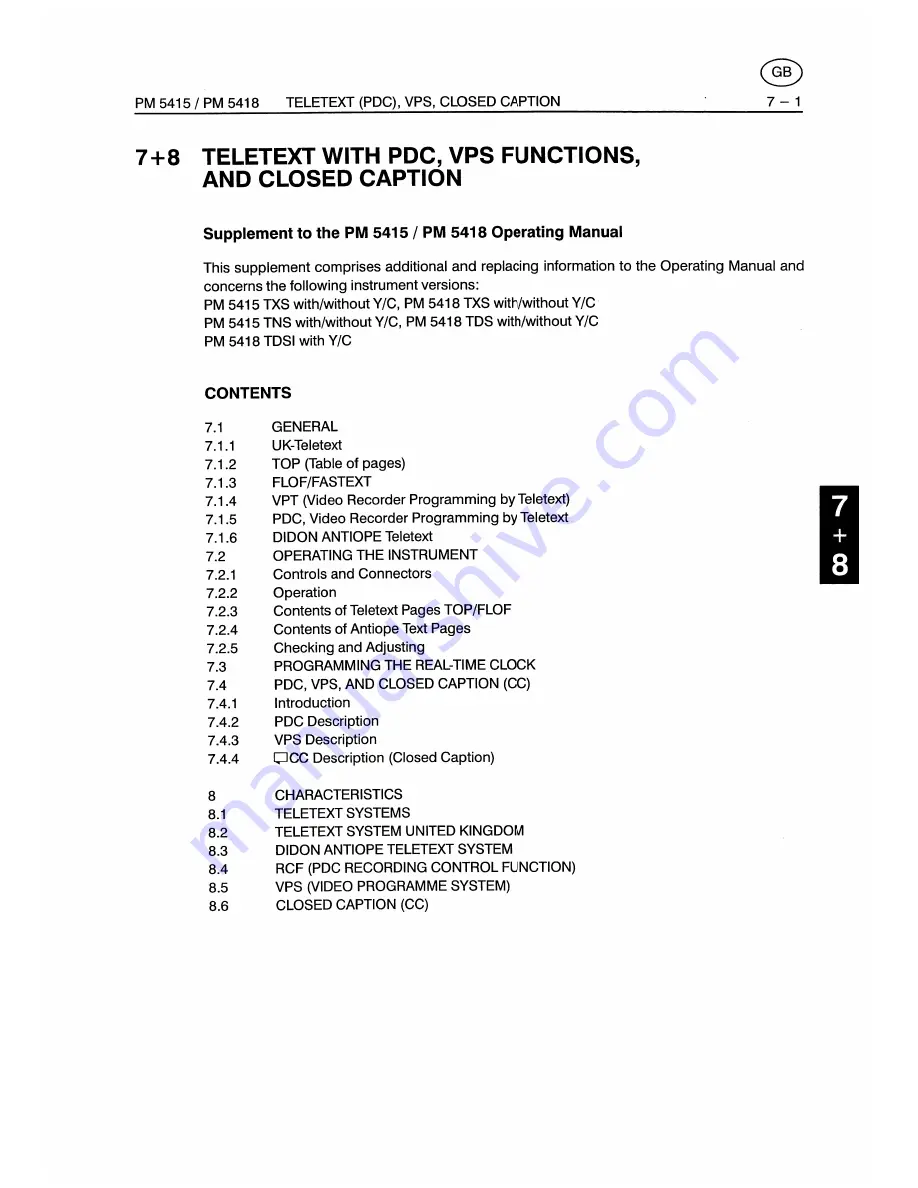 Fluke PM5415 User Manual Download Page 97