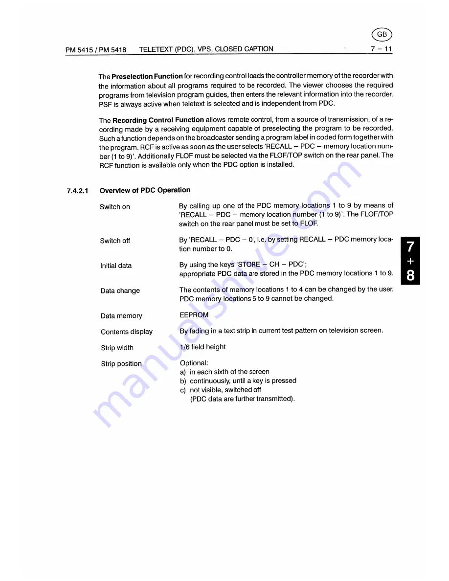 Fluke PM5415 User Manual Download Page 107