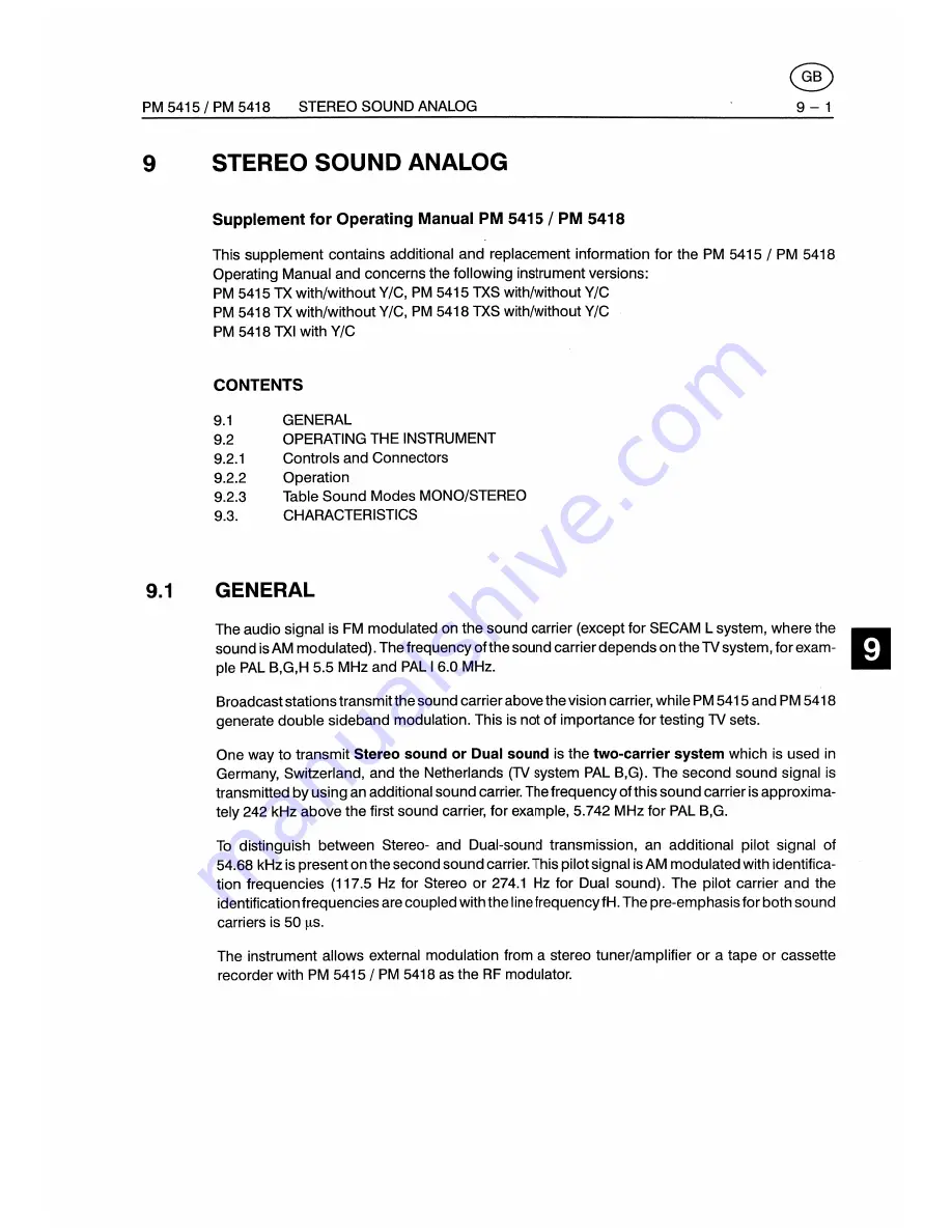 Fluke PM5415 User Manual Download Page 137